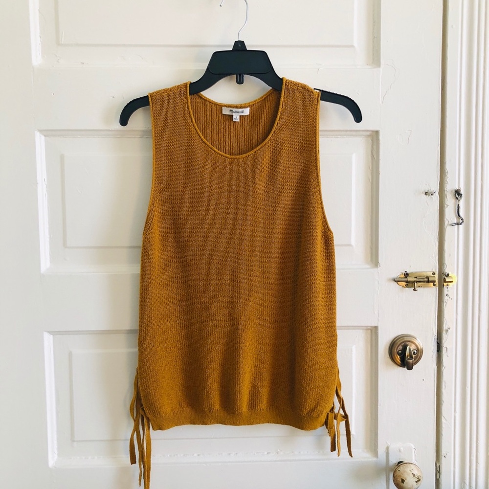 Madewell Sweater Tank with Side Ties Size Medium